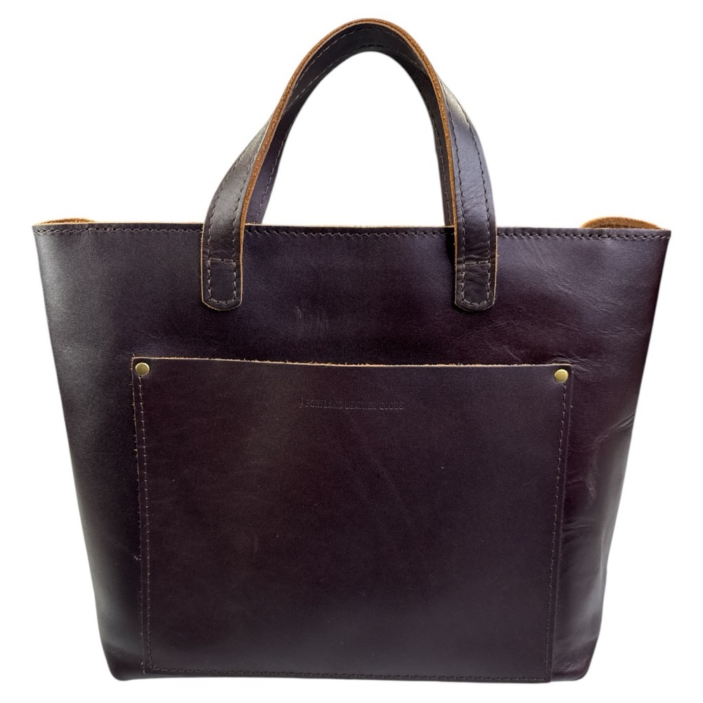 PORTLAND LEATHER COMPANY MEDIUM CROSSBODY TOTE GRIZZLY - Picture 4 of 13